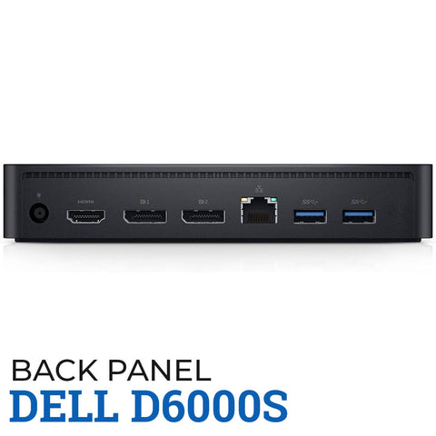 Dell D6000s Docking Station Bundle - Includes HDMI Cable, 130W Power Adapter & Microfiber Cloth (Renewed)