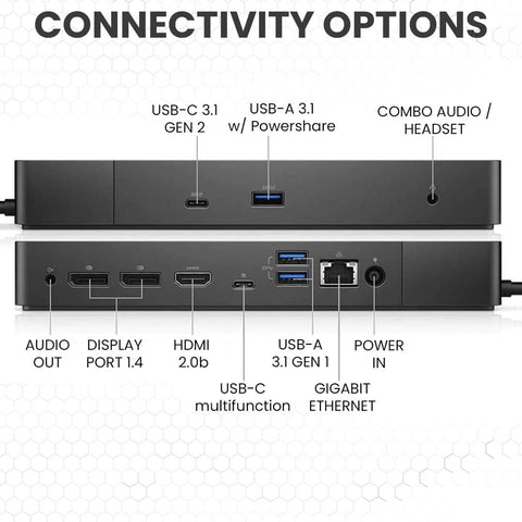 dell wd19 docking station ports connectivity